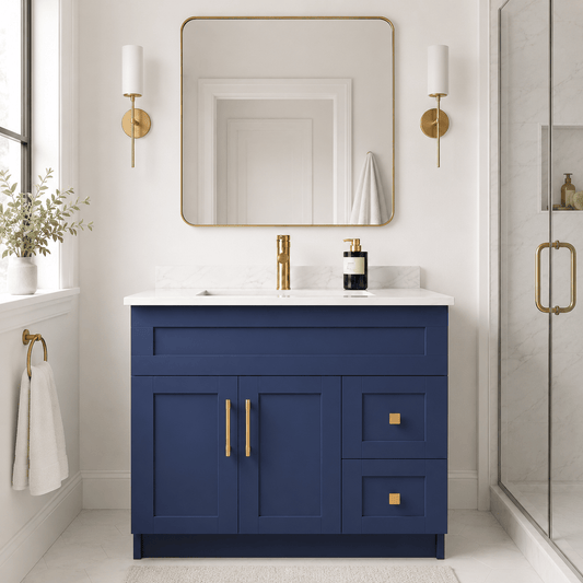 36" Modena MDF Shaker Free Standing Bathroom Vanity - RenoPro Co.