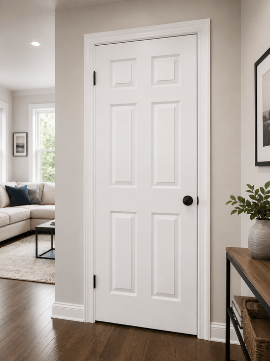 6 Panel Hollow Core Pre-Hung Interior Door - RenoPro Co.