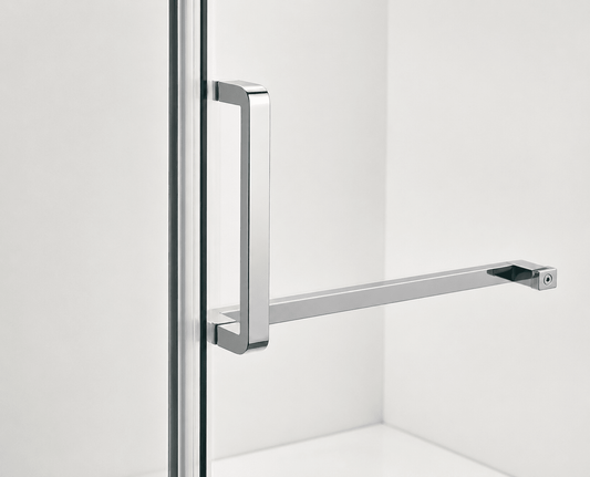 Frameless Sliding Shower Glass Door Chrome - RenoPro Co.