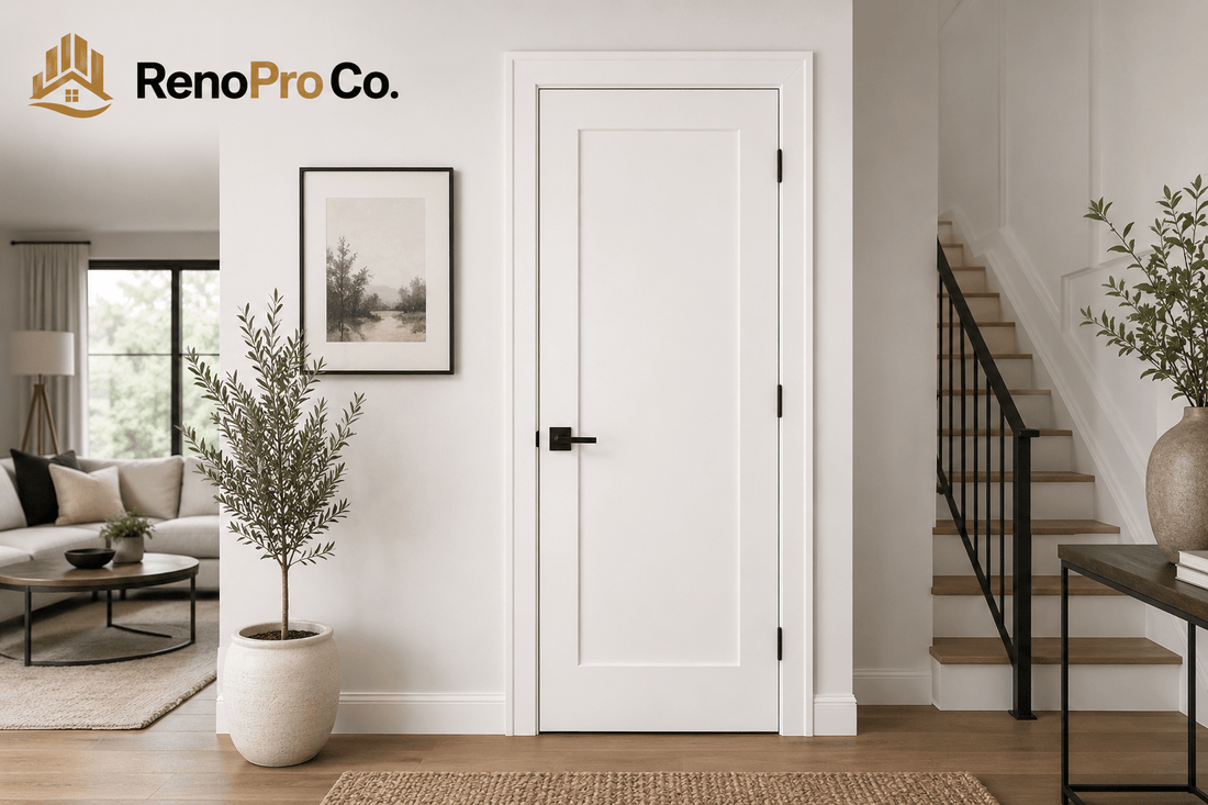 1 Panel Shaker Doors Toronto & Vaughan | Modern Interior Doors GTA 2026 - RenoPro Co.