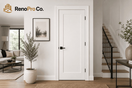 1 Panel Shaker Doors Toronto & Vaughan | Modern Interior Doors GTA 2026 - RenoPro Co.