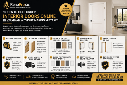 10 Tips to Order Interior Doors Online in Vaughan Without Mistakes - RenoPro Co.