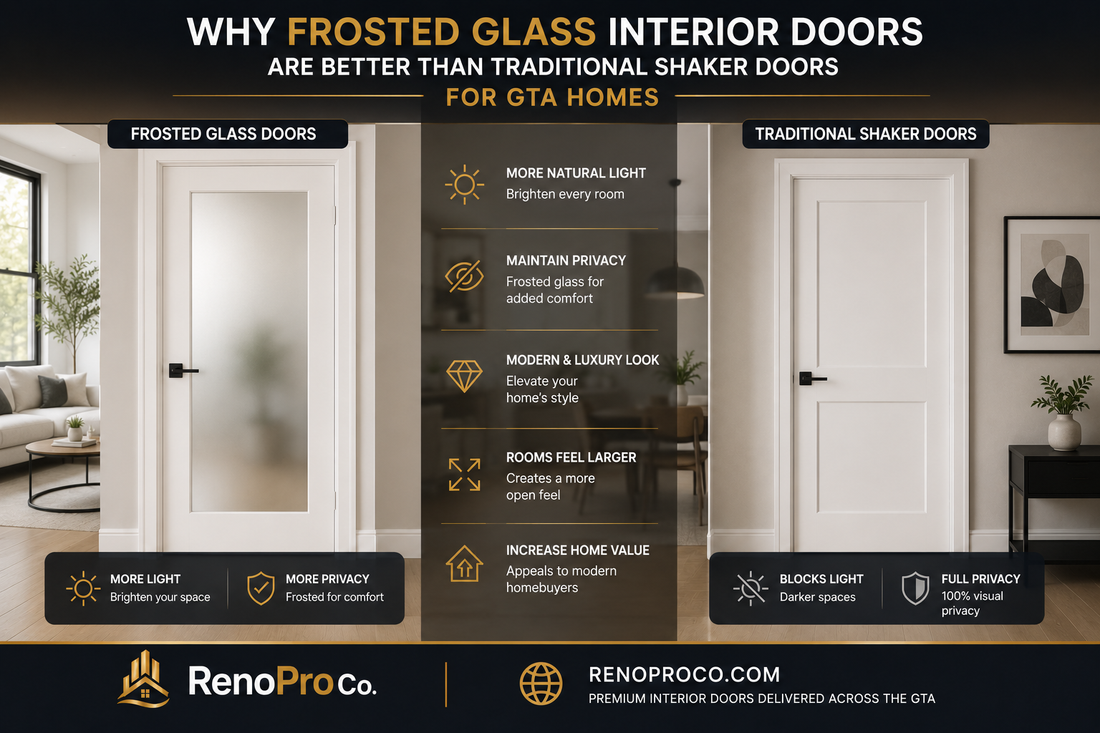 Why Frosted Glass is Better Than Shaker Doors In Toronto