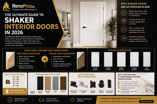 Best Shaker Interior Doors for Modern Homes - RenoPro Co.