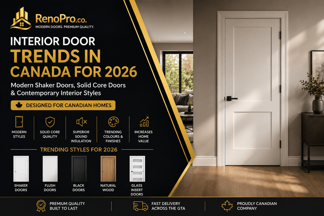 Interior Door Trends in Canada 2026 Modern Shaker & Solid Core Doors - RenoPro Co.