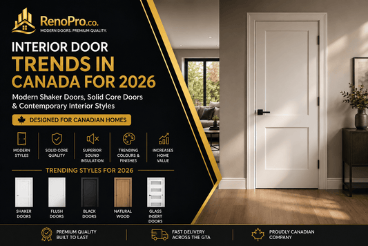 Interior Door Trends in Canada 2026 Modern Shaker & Solid Core Doors - RenoPro Co.