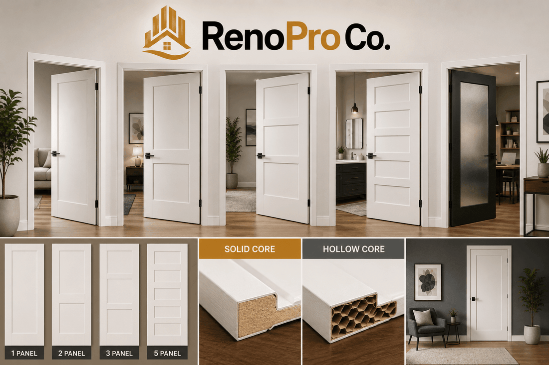 Solid Core & Hollow Core Shaker Doors in Toronto, Vaughan & GTA - RenoPro Co.