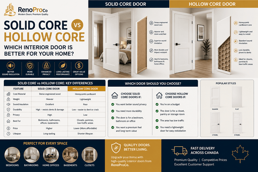 Solid Core vs Hollow Core Doors: Which Interior Door Is Better? - RenoPro Co.