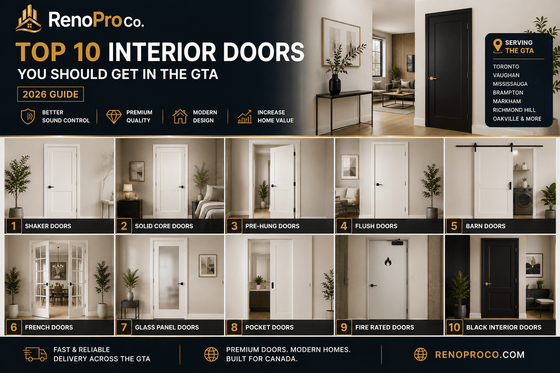 Top 10 Interior Doors for GTA Homes in 2026 - RenoPro Co.