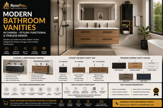 Upgrade Your Bathroom With Modern Vanities RenoProCo - RenoPro Co.