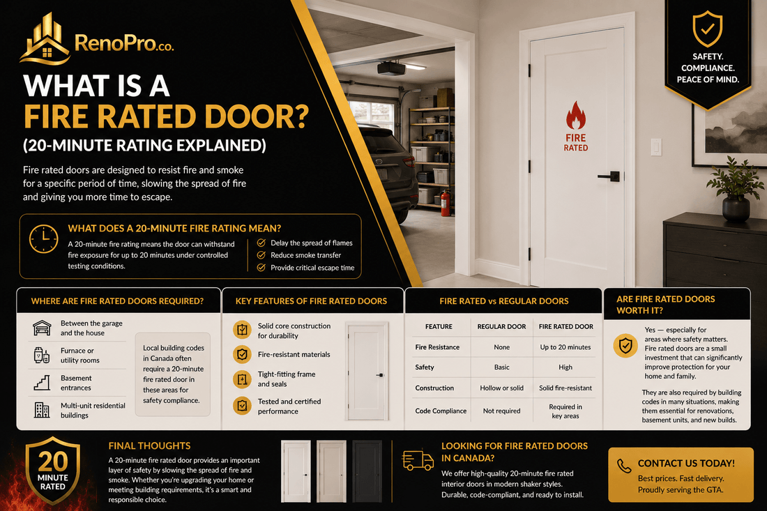 What Is a Fire Rated Door? (20-Minute Rating Explained) - RenoPro Co.