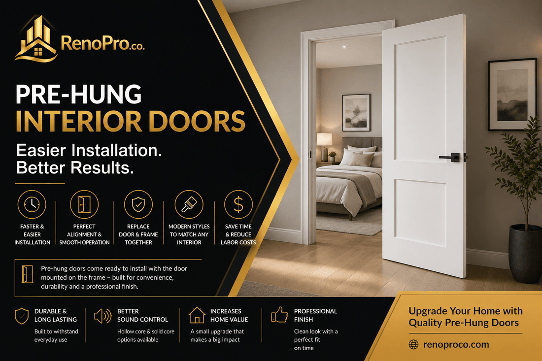 Why Pre-Hung Interior Doors Are the Best Choice for Home Renovations - RenoPro Co.