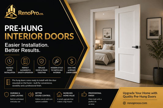Why Pre-Hung Interior Doors Are the Best Choice for Home Renovations - RenoPro Co.