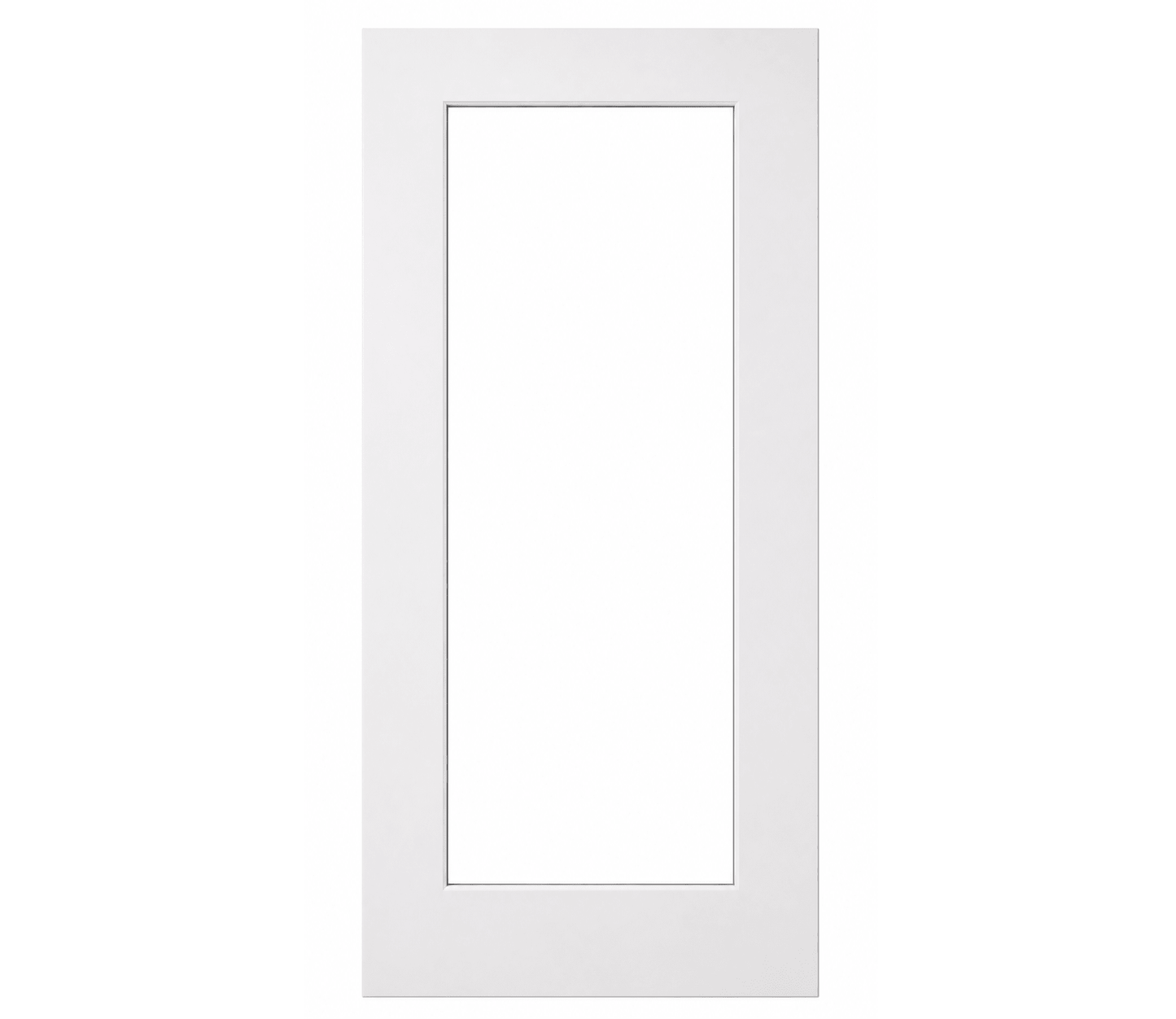 1 Panel Clear Glass Interior Door - RenoPro Co.