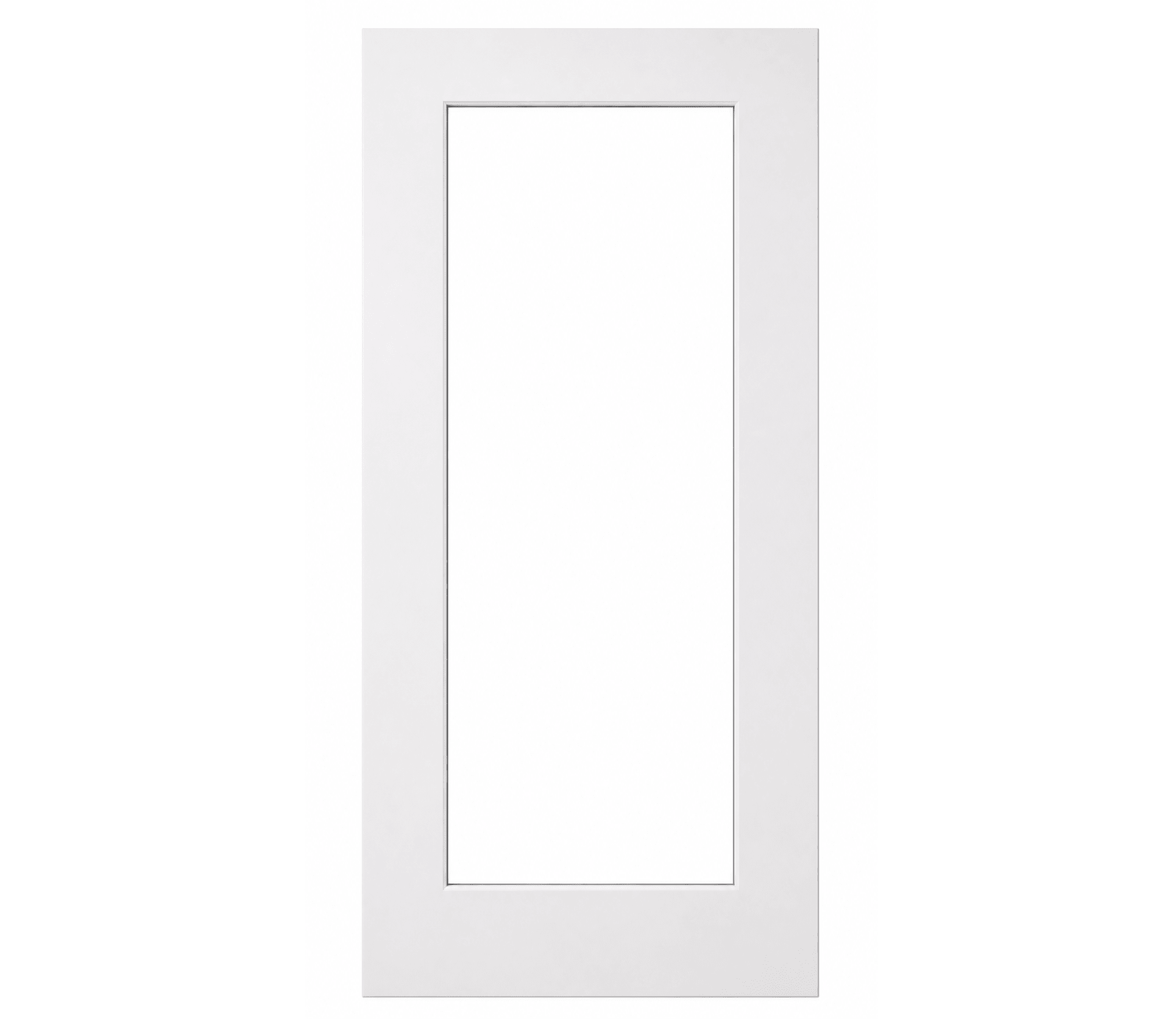 1 Panel Clear Glass Interior Door - RenoPro Co.