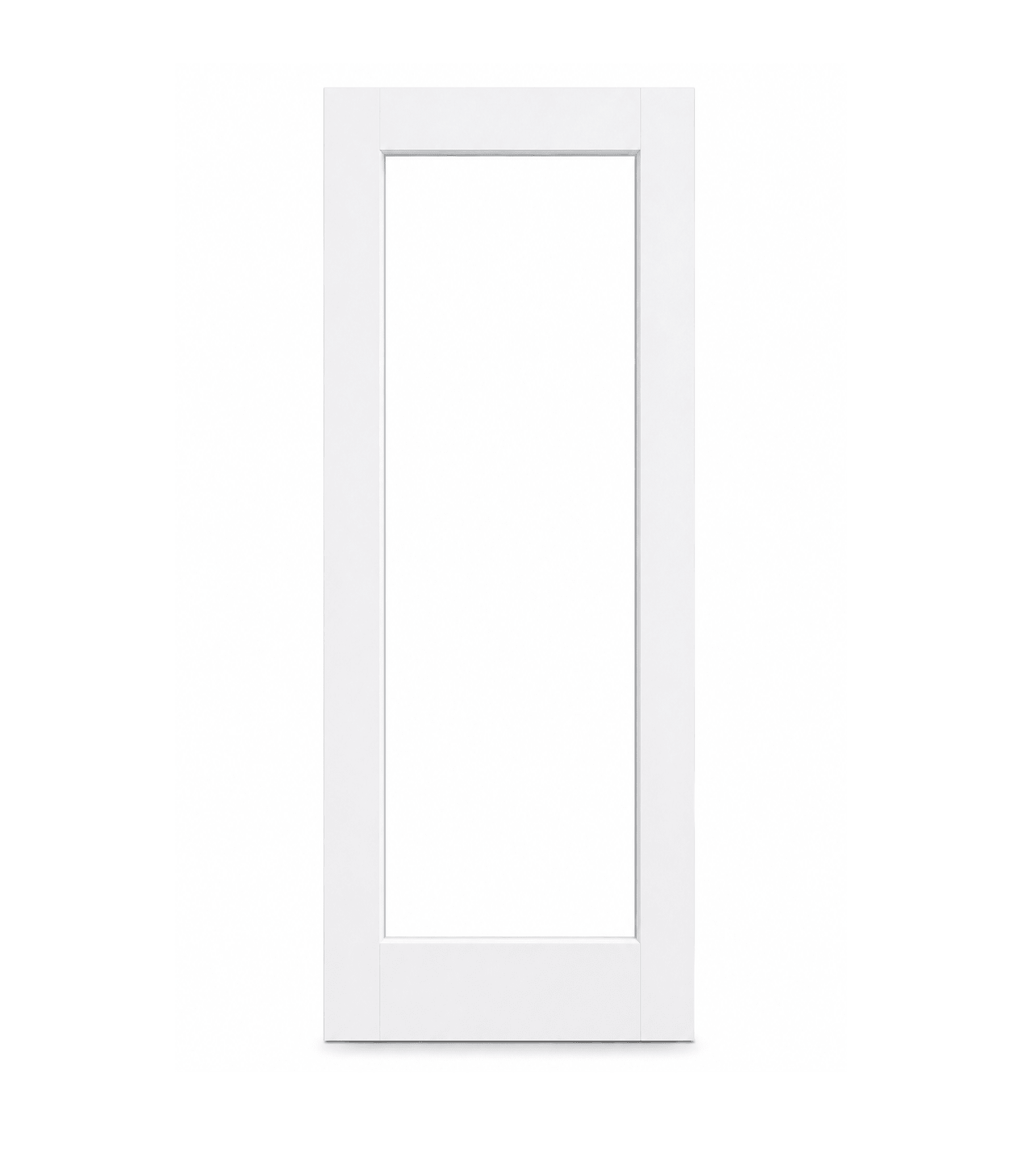 1 Panel Clear Glass Interior Door - RenoPro Co.