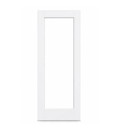 1 Panel Clear Glass Interior Door - RenoPro Co.