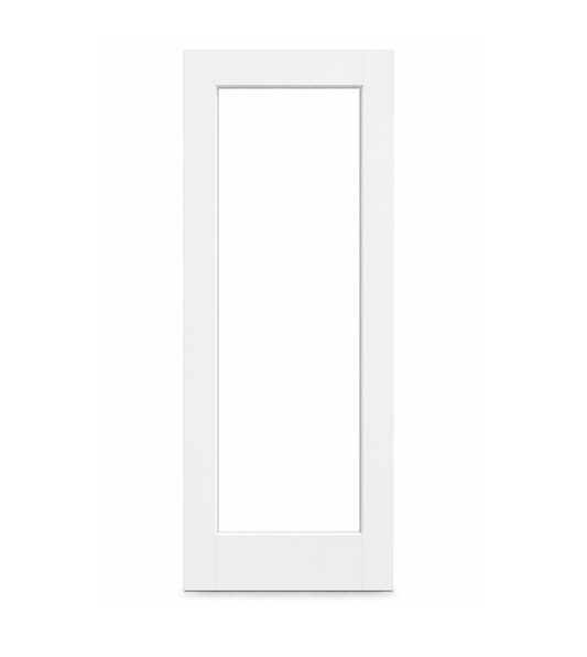 1 Panel Clear Glass Interior Door - RenoPro Co.
