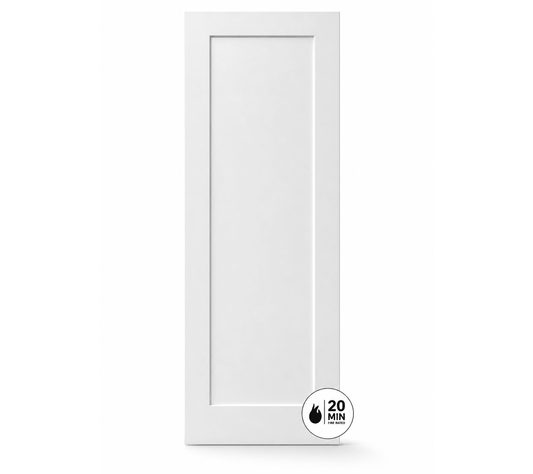 1 Panel Shaker Fire Rated Interior Door Pre - machined - RenoPro Co.