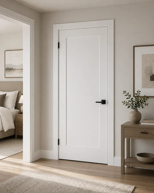 1 Panel Shaker Hollow Core Pre - Hung Interior Door - RenoPro Co.