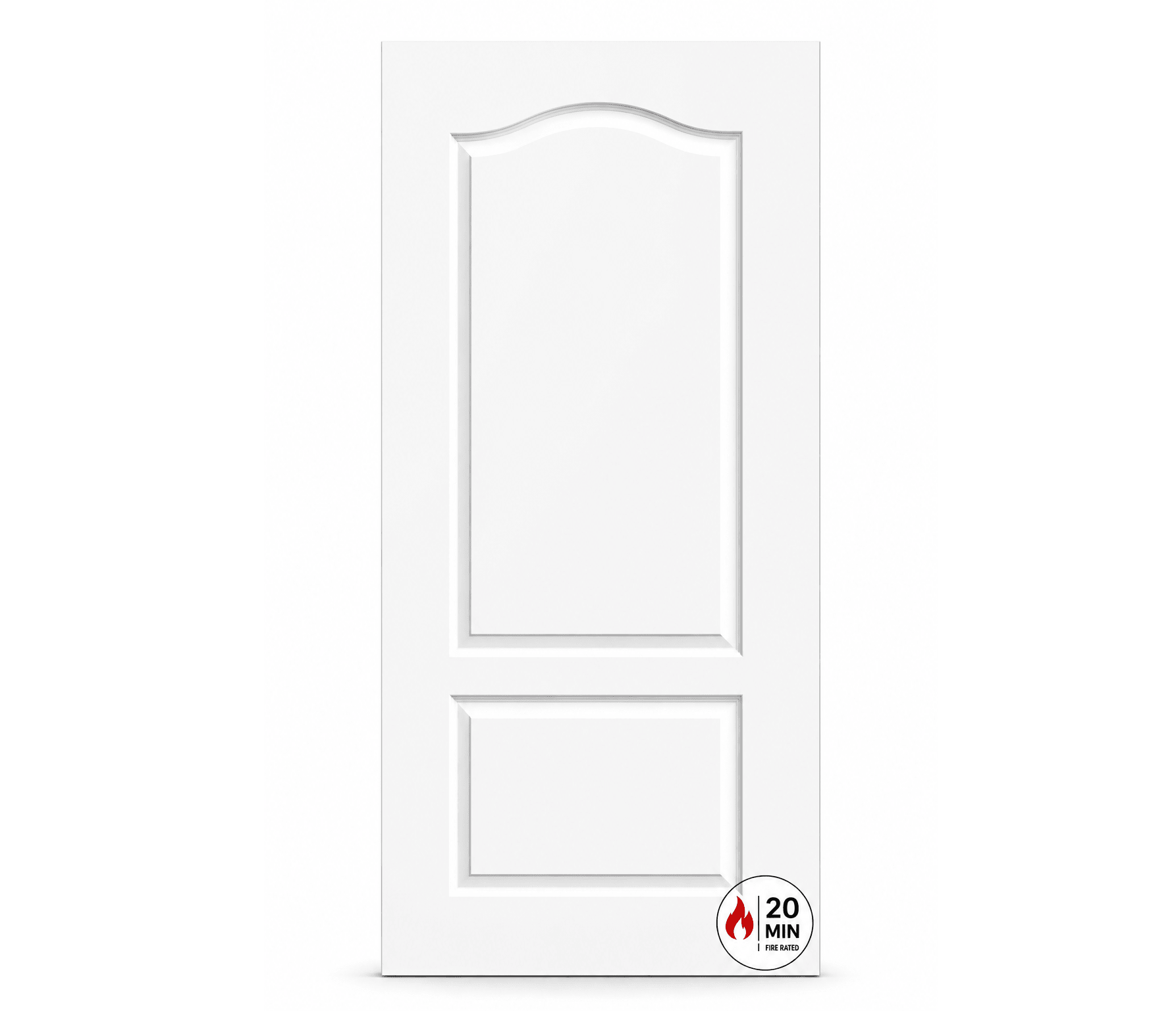 2 Panel Arch Top Fire Rated Interior Door Pre-machined – RenoPro Co.