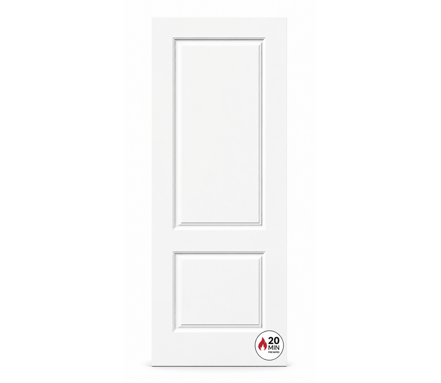 2 Panel Raised Fire Rated Interior Door Pre - machined - RenoPro Co.