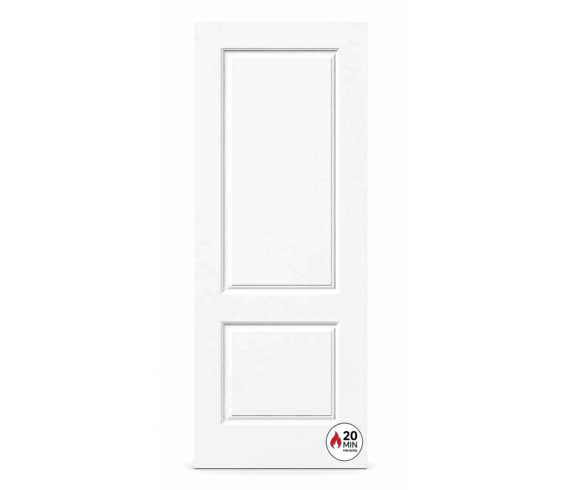 2 Panel Raised Fire Rated Interior Door Pre - machined - RenoPro Co.