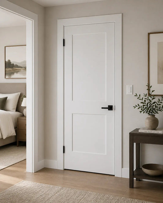 2 Panel Shaker Hollow Core Pre - Hung Interior Door - RenoPro Co.