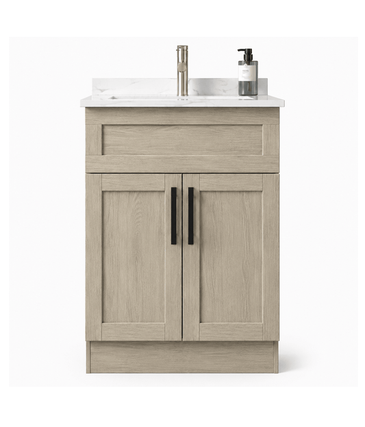 24" Modena MDF Shaker Bathroom Vanity - RenoPro Co.