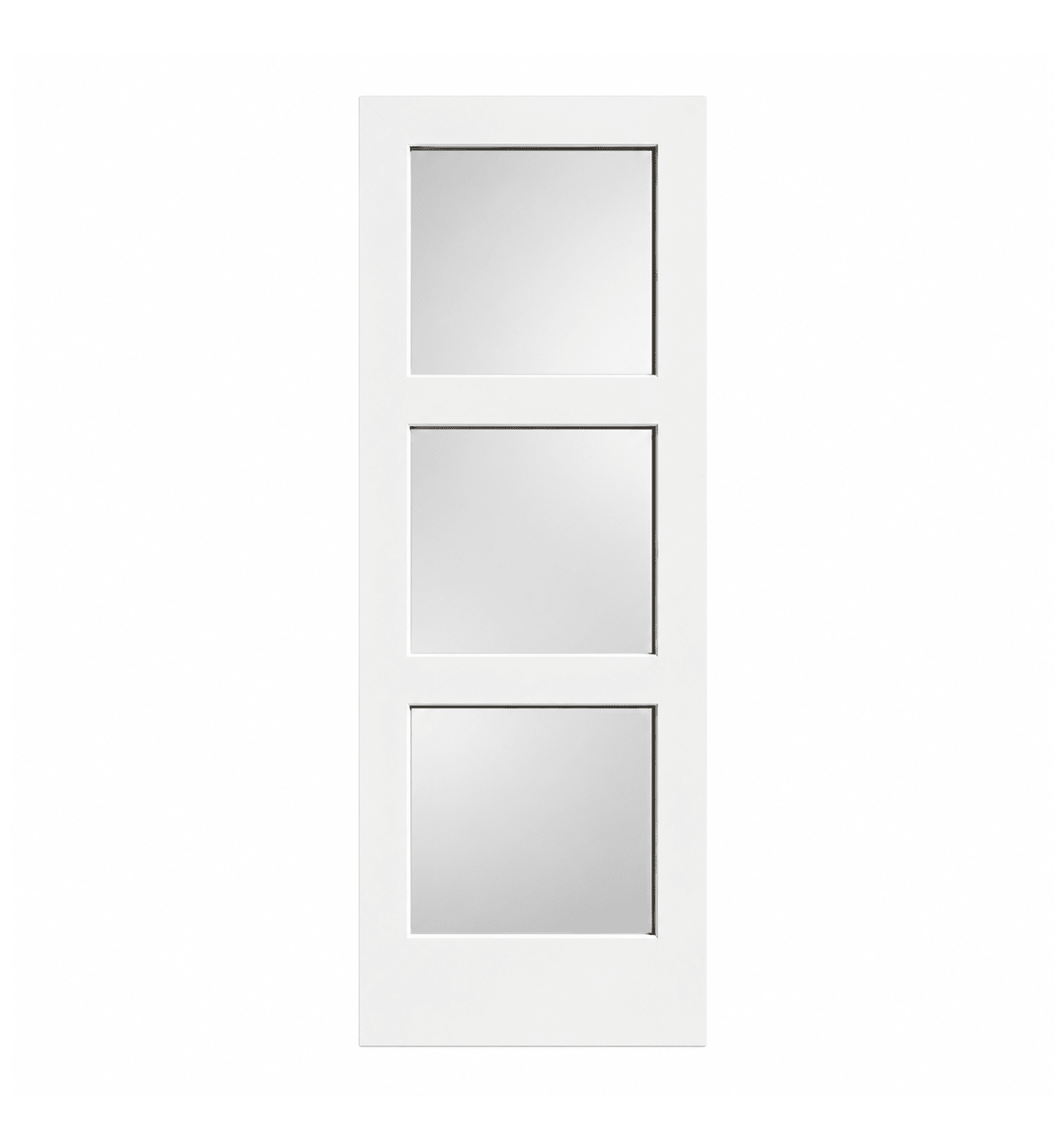 3 Panel Frosted Glass Interior Door - RenoPro Co.