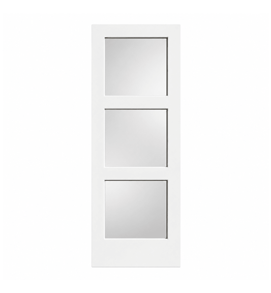 3 Panel Frosted Glass Interior Door - RenoPro Co.