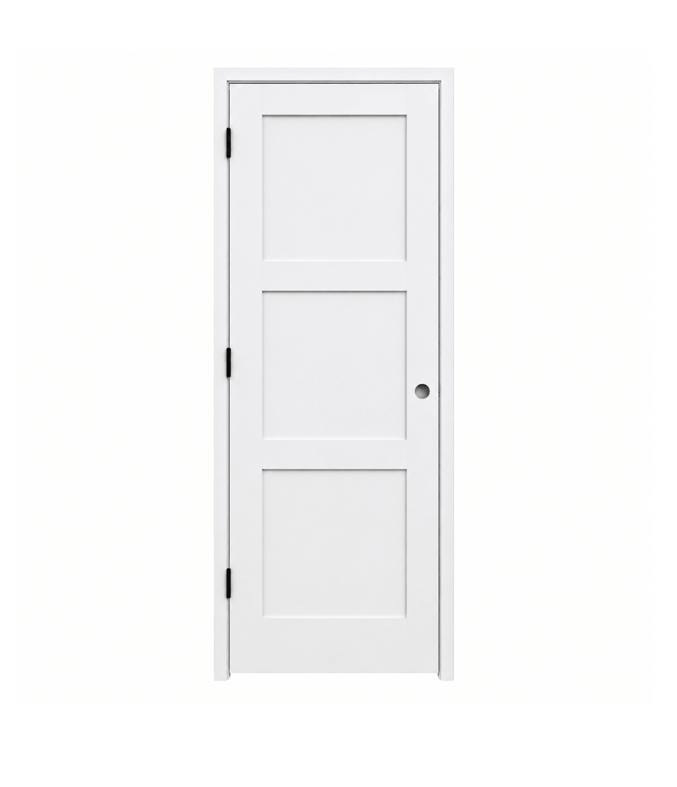 3 Panel Shaker Solid Core Pre-Hung Interior Door - RenoPro Co.
