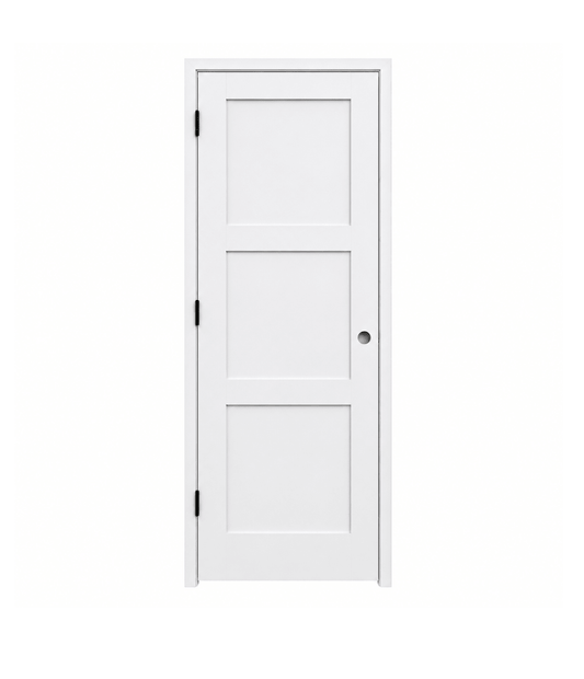 3 Panel Shaker Solid Core Pre-Hung Interior Door - RenoPro Co.