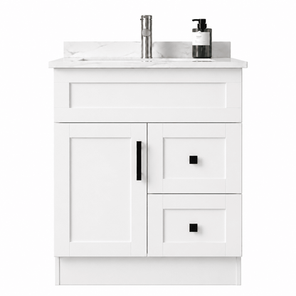 30" Modena MDF Shaker Bathroom Vanity - RenoPro Co.