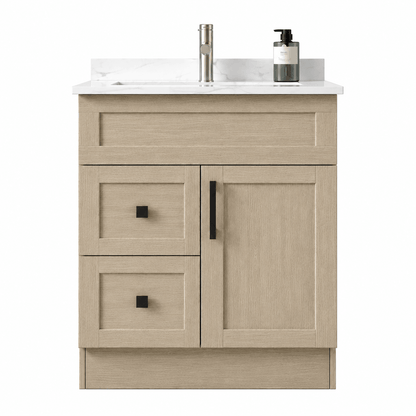 30" Modena MDF Shaker Bathroom Vanity - RenoPro Co.