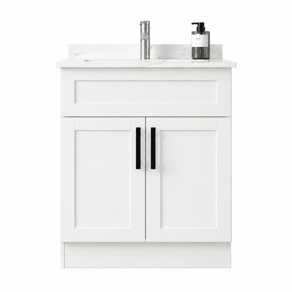 30" Modena MDF Shaker Bathroom Vanity - RenoPro Co.