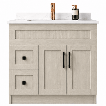 36" Modena MDF Shaker Free Standing Bathroom Vanity - RenoPro Co.