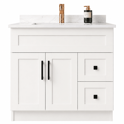 36" Modena MDF Shaker Free Standing Bathroom Vanity - RenoPro Co.
