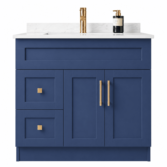 36" Modena MDF Shaker Free Standing Bathroom Vanity - RenoPro Co.