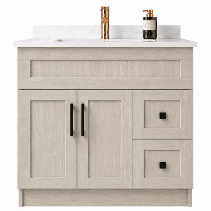 36" Modena MDF Shaker Free Standing Bathroom Vanity - RenoPro Co.