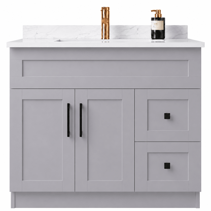 42" Modena MDF Shaker Free Standing Bathroom Vanity - RenoPro Co.
