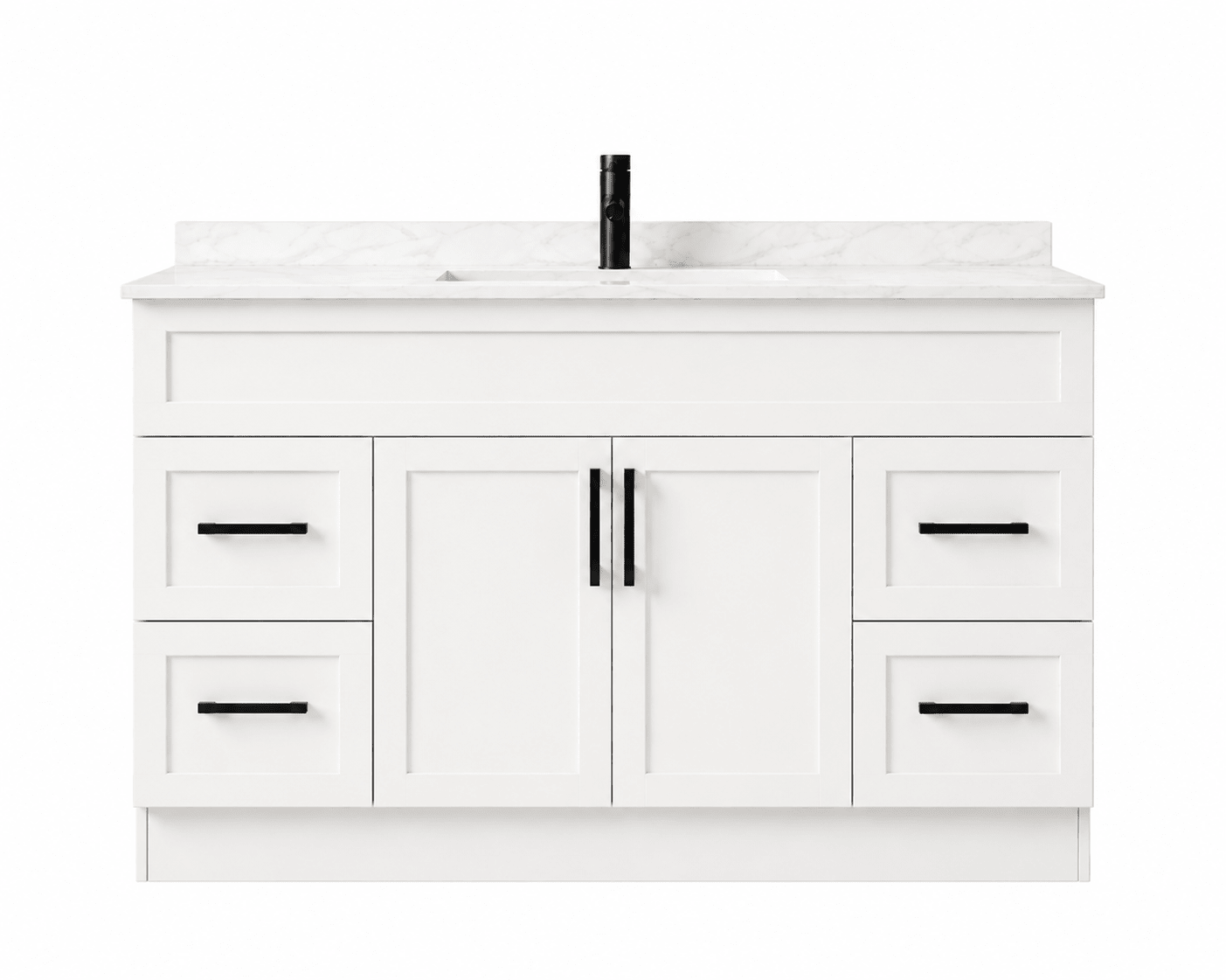 48" Modena MDF Shaker Free Standing Bathroom Vanity - RenoPro Co.
