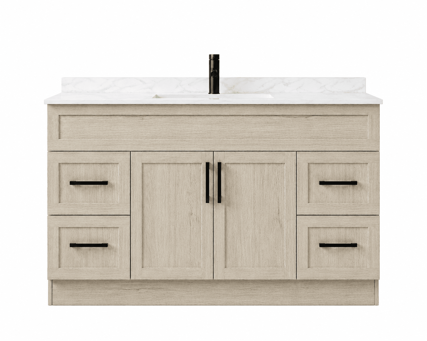 48" Modena MDF Shaker Free Standing Bathroom Vanity - RenoPro Co.