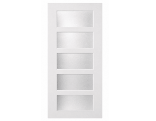 5 Panel Frosted Glass Interior Door - RenoPro Co.