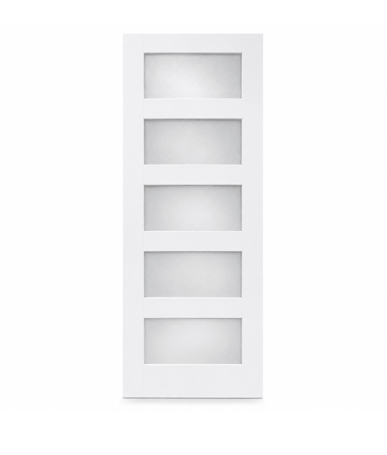 5 Panel Frosted Glass Interior Door - RenoPro Co.