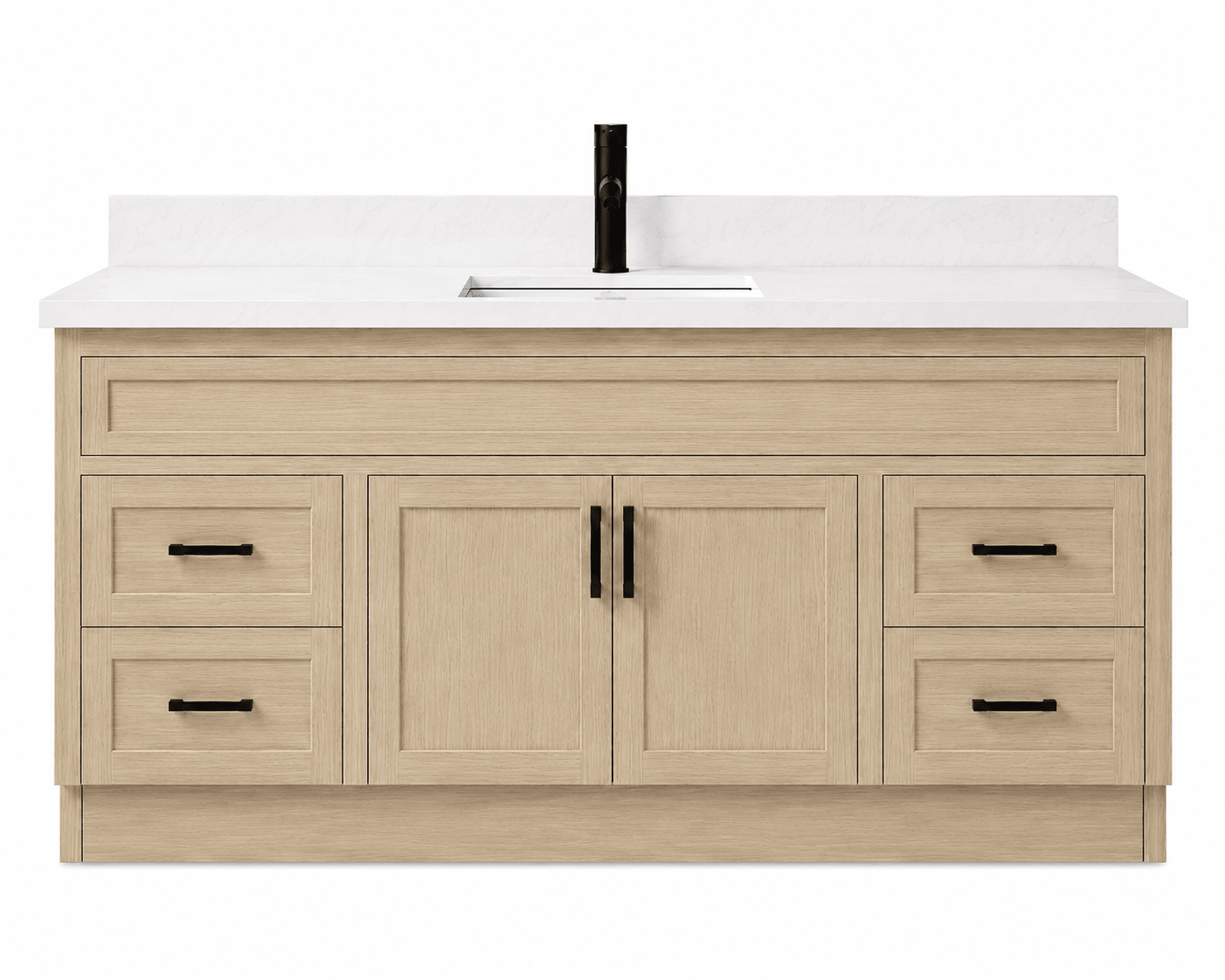 60" Modena MDF Shaker Free Standing Bathroom Vanity - RenoPro Co.