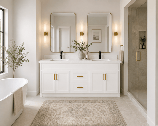 60" Modena MDF Shaker Free Standing Bathroom Vanity - RenoPro Co.