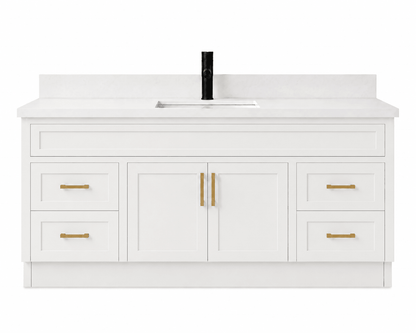 60" Modena MDF Shaker Free Standing Bathroom Vanity - RenoPro Co.
