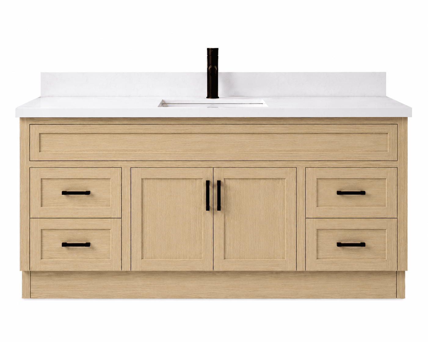 60" Modena MDF Shaker Free Standing Bathroom Vanity - RenoPro Co.