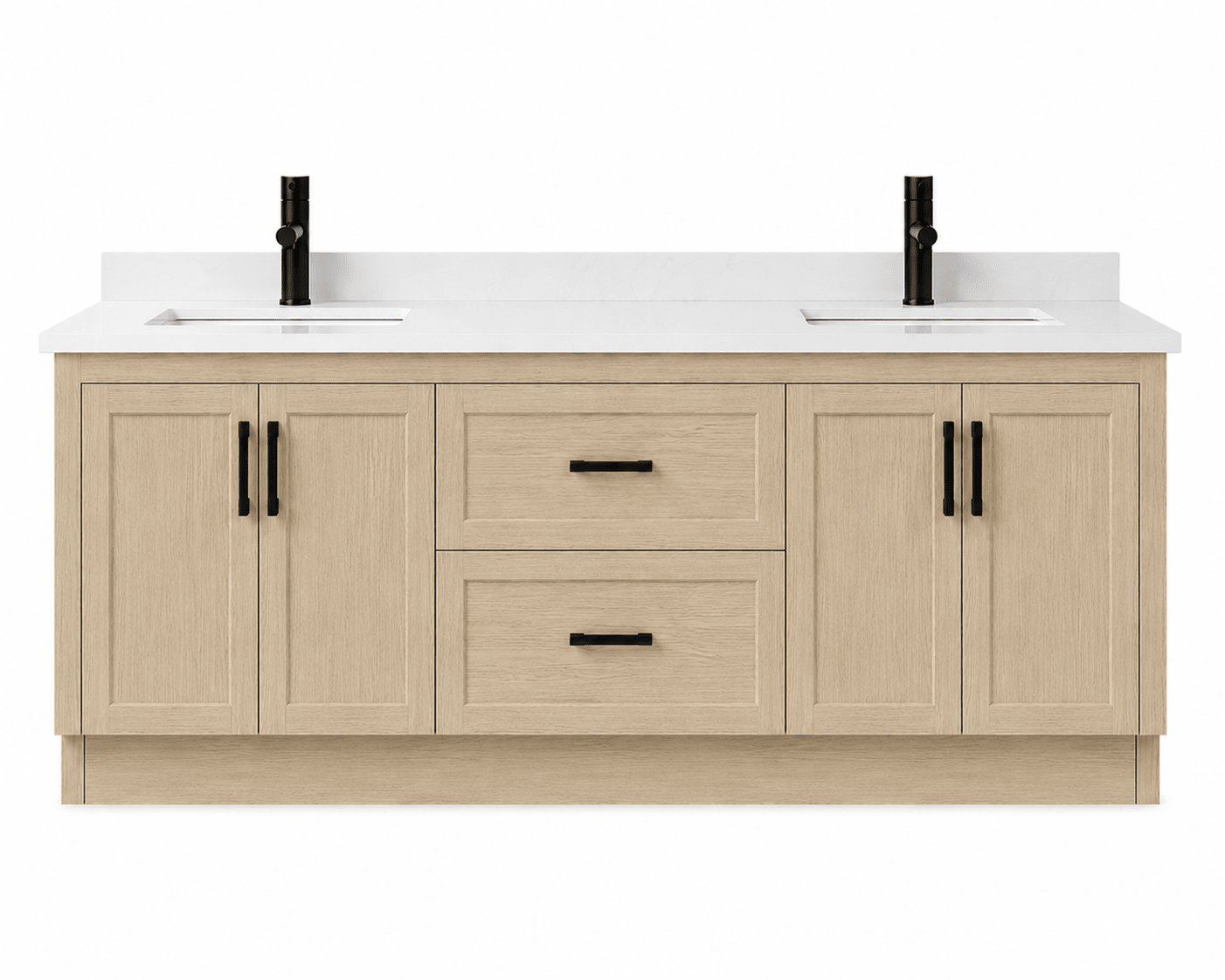 72" Modena MDF Shaker Free Standing Bathroom Vanity - RenoPro Co.